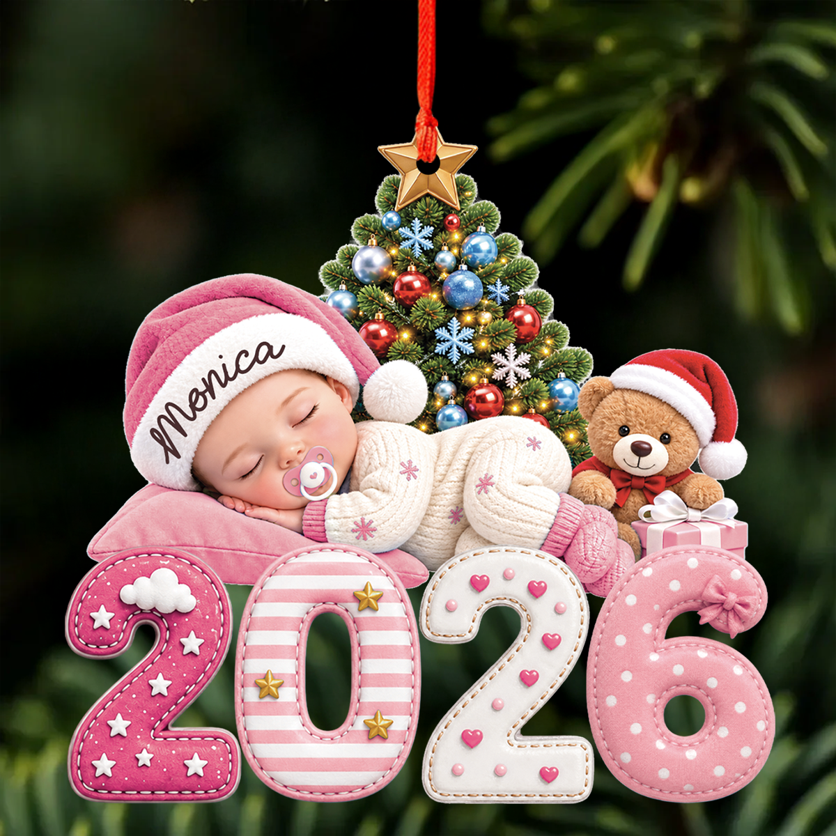 Gender Reveal Gifts For New Moms, New Dads, New Parents - Our Greatest Blessing Ever - Real 3D Relief Ornament 2
