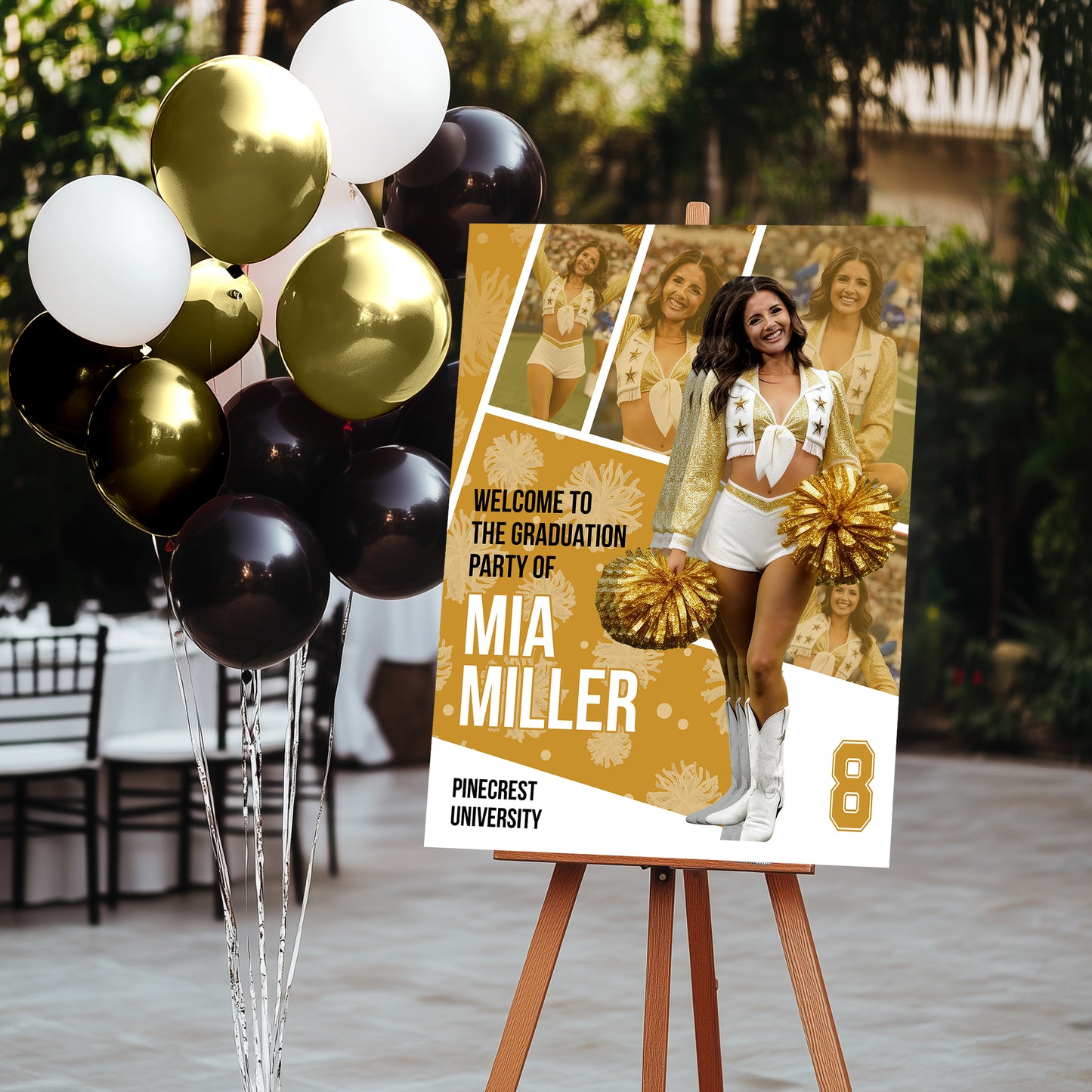 Welcome To Graduation Party Sport - Personalized Graduation Welcome Sign - Graduation Gifts