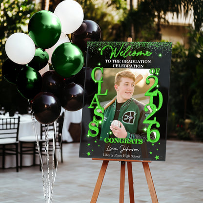 Class Of 2026 - Personalized Graduation Welcome Sign - Custom Acrylic Celebration Sign