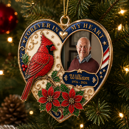 I Am Always With You Memorial Wrapped In Love - Real 3D Relief Ornament 2