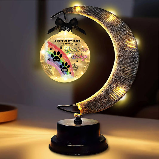 We Will Meet Again - Personalized Memorial Moon Led Lamp - Remembrance Gift, Sympathy Gift