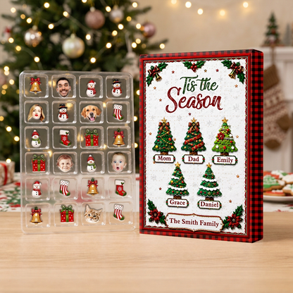 Family Is The Best Part Of Christmas - Advent Calendar Box-Box&Acrylic