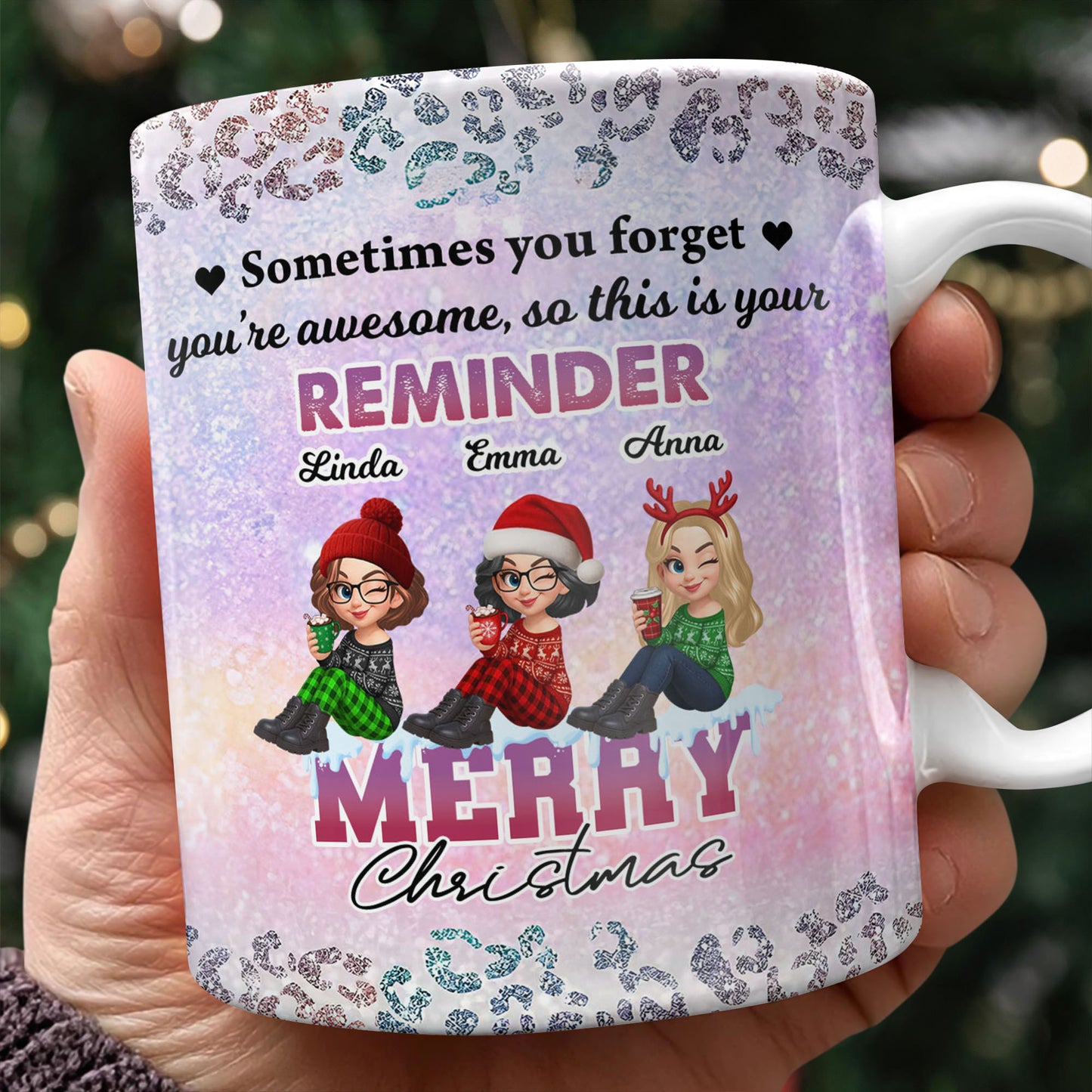 Merry Christmas My Brave - Personalized Custom Coffee Mug - 3D Effect