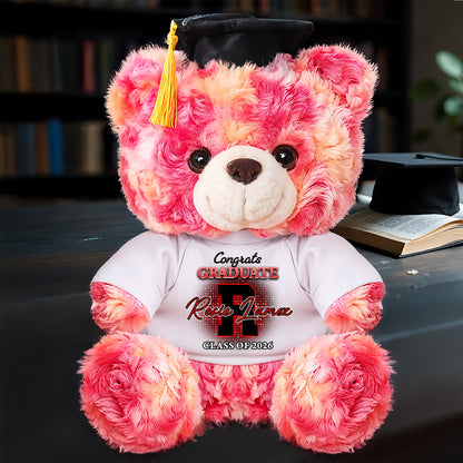 Congrats Graduation 2026 - Personalized Custom Bear Plush