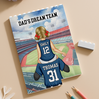 Daddy Dream Team Custom Building Blocks for Dad - Father's Day Gifts