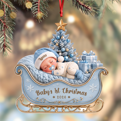 New Parents - Precious Little Bundle Of Joy 250 Years Of Freedom  - Real 3D Relief Ornament
