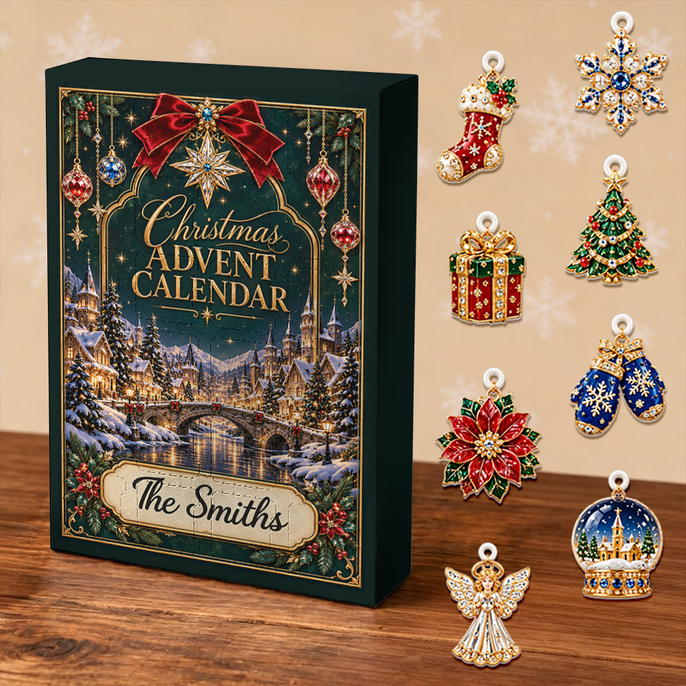 Christmas Advent Calendar 2026 - 24 Day Christmas Countdown Box With Cute Figurines - Advent Calendar Box-Box&Acrylic