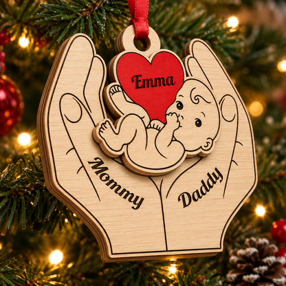 Meilleures amies pour toujours - Ornement de Noël personnalisé en bois à 2 couches