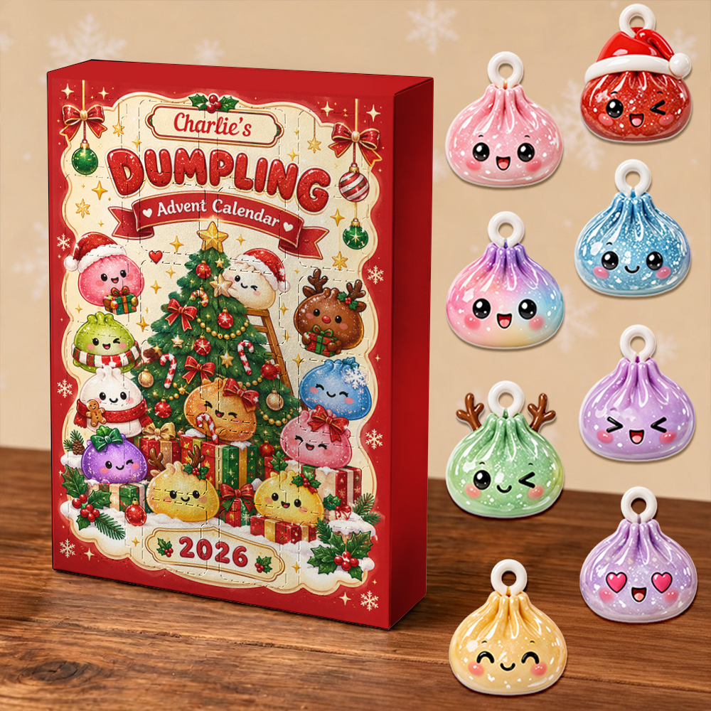 Dumpling Advent Calendar 2026 24 Day Christmas Countdown Box With Cute Figurines - Advent Calendar Box-Box&Acrylic