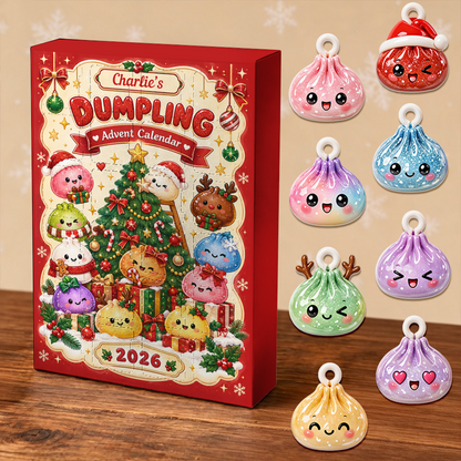 Dumpling Advent Calendar 2026 24 Day Christmas Countdown Box With Cute Figurines - Advent Calendar Box-Box&Acrylic