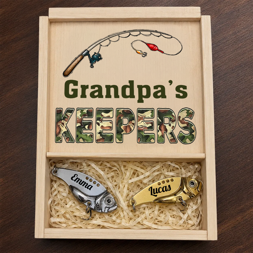 Keeper Of Dad Grandpa - Personalized Custom Fishing Lure