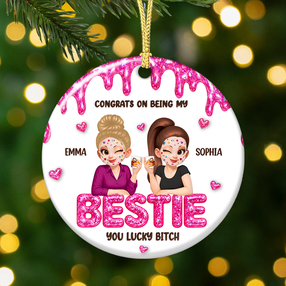 Congrats My Sister Merry Christmas - Real 3D Relief Ornament
