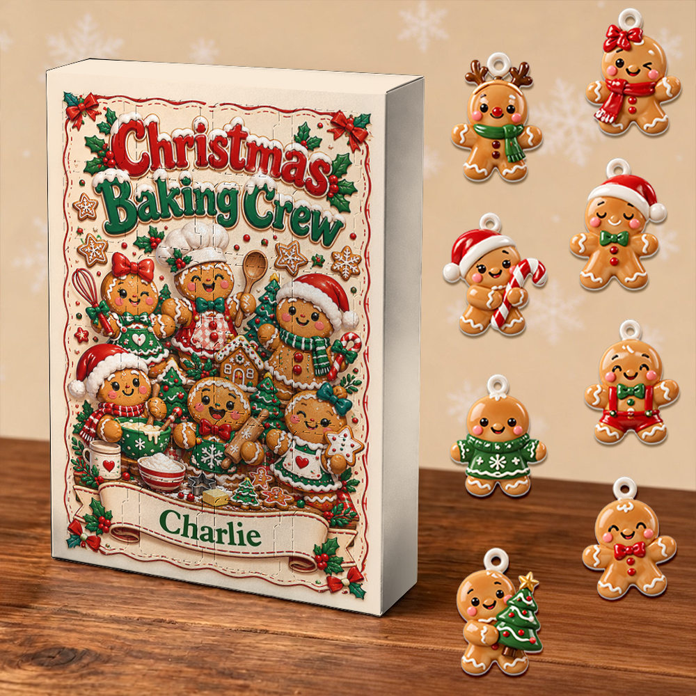 Christmas Baking Crew Advent Calendar 2026 - 24 Day Christmas Countdown Box With Cute Figurines - Advent Calendar Box-Box&Acrylic