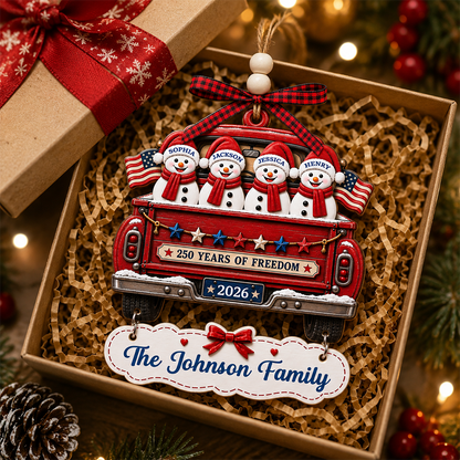 Driven By Love United By Freedom Personalized America 250th Anniversary Christmas - Personalized Engagement Gifts