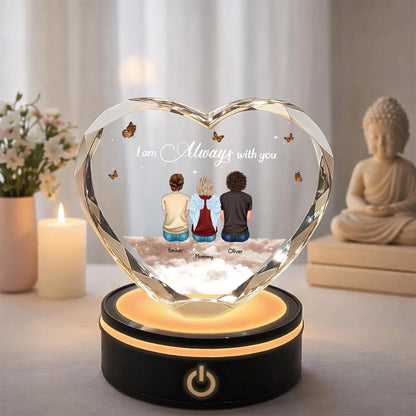 I Am Always With You - Personalized Custom Crystal Led Light