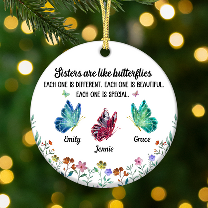 Love Between Us Festive Sister Love - Real 3D Ceramic Ornament