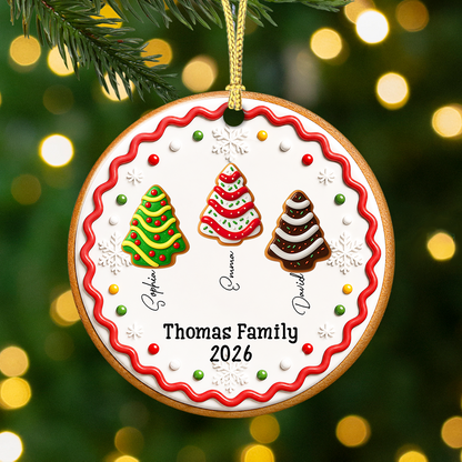 Cookies Ornament Together We Shine Bright This Christmas - Real 3D Relief Ornament