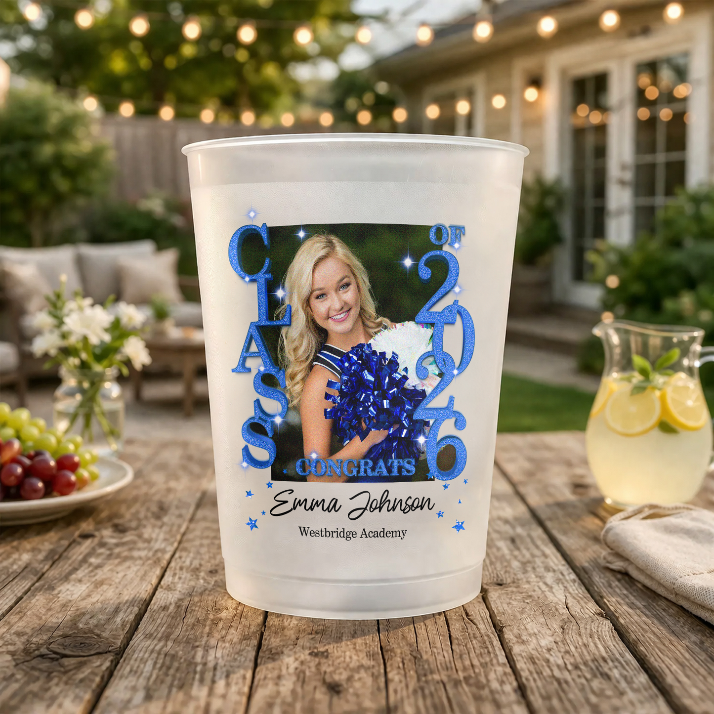 Class Of 2026 Custom Photo - Personalized Graduation Cups