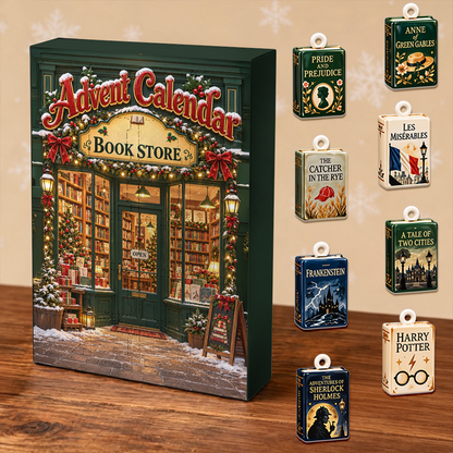 Merry Christmas Book Lover Advent Calendar 2026 - 24 Day Christmas Countdown Box With Cute Figurines - Advent Calendar Box-Box&Acrylic