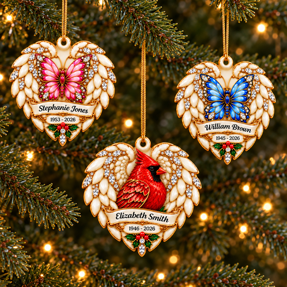 Your Memory Shines Memorial Ornament - Real 3D Relief Ornament
