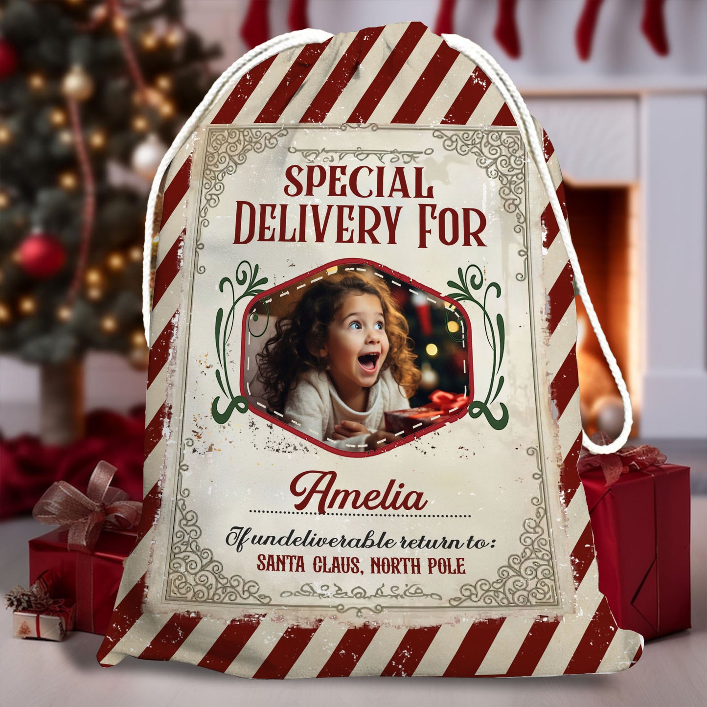 Santa Delivery For Nice - Christmas Bag Gift For Family - Christmas Sack