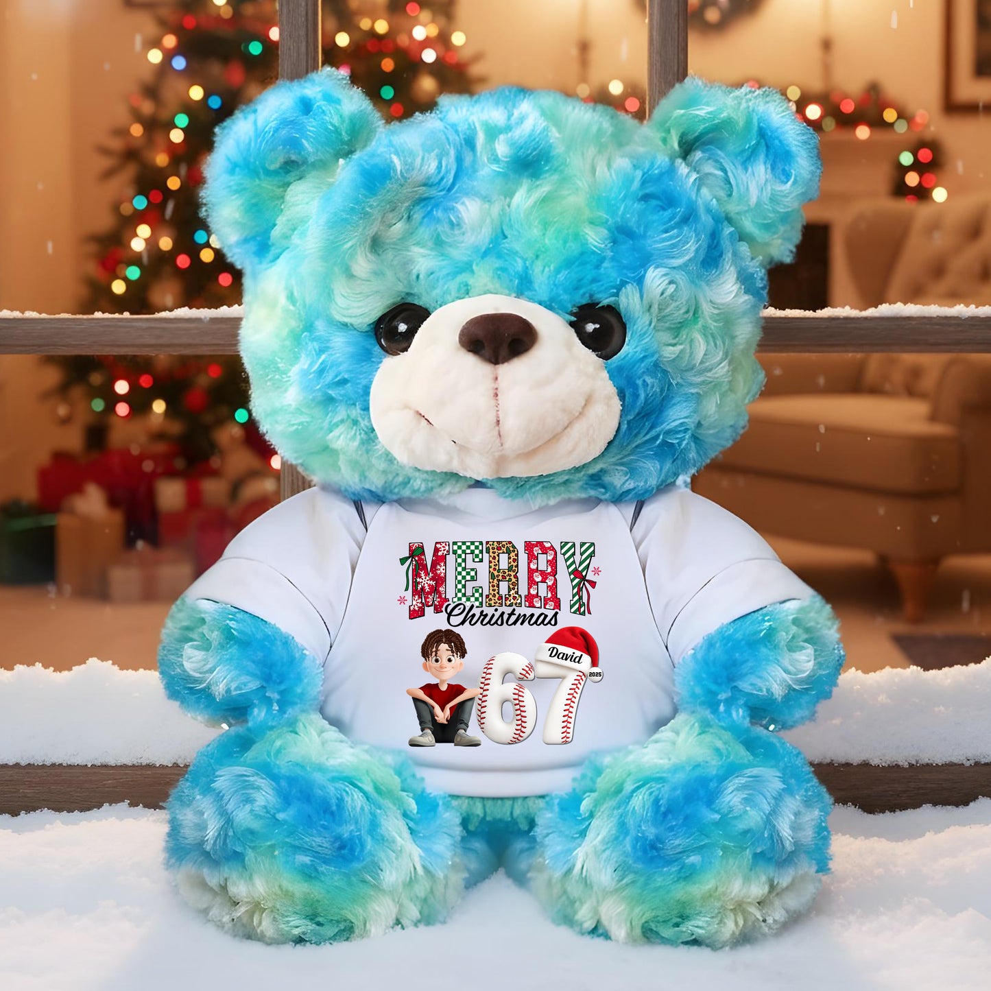 Funny Teen Slang Ornament 67 Christmas. - Personalized Custom Teddy Bear Plush