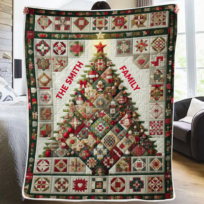 Christmas Tree - Personalized Custom Blanket