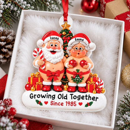 Still Going Strong Couple Ornament - Real 3D Relief Ornament