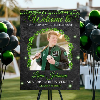 Class Of 2026 Light Graduation Party - Personalized Graduation Welcome Sign - Graduation Gifts