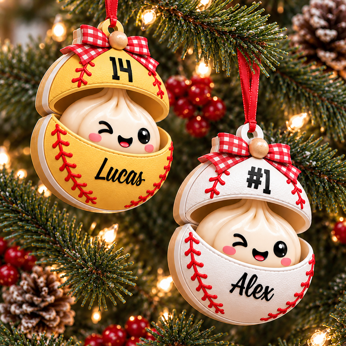 Sport Lovers Dumpling 2026 - Real 3D Relief Ornament