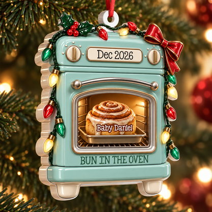Eagerly Awaiting Our Little One - Real 3D Relief Ornament
