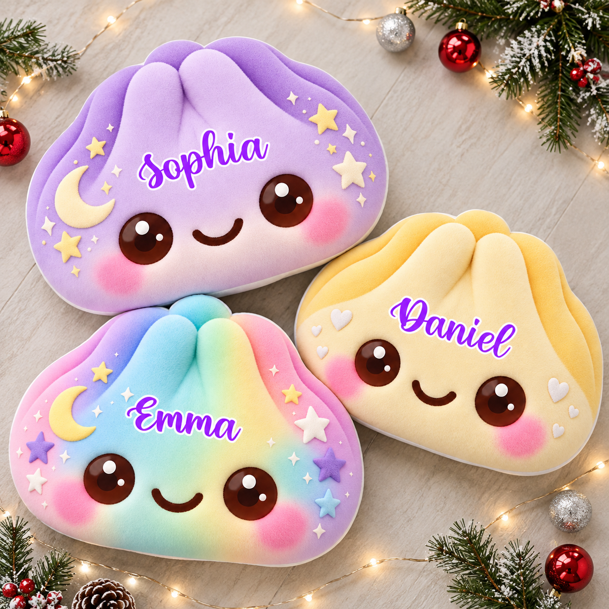 Squishy Dumpling Custom Shaped Pillow - Personalized Kids Gifts Custom Shaped Pillow