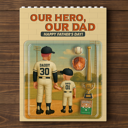 Best Daddy Ever Custom Building Blocks for Dad - Father's Day Gifts