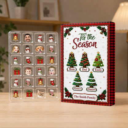 Family Is The Best Part Of Christmas - Advent Calendar Box-Box&Acrylic
