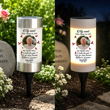 Always Loved, Forever Missed Solar Garden Light - Personalized Memorial Sympathy Gifts For Loss Of Mom, Dad
