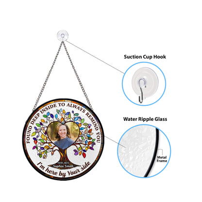 Found Deep Inside - Personalized Photo Stained Glass Window Hanging Suncatcher