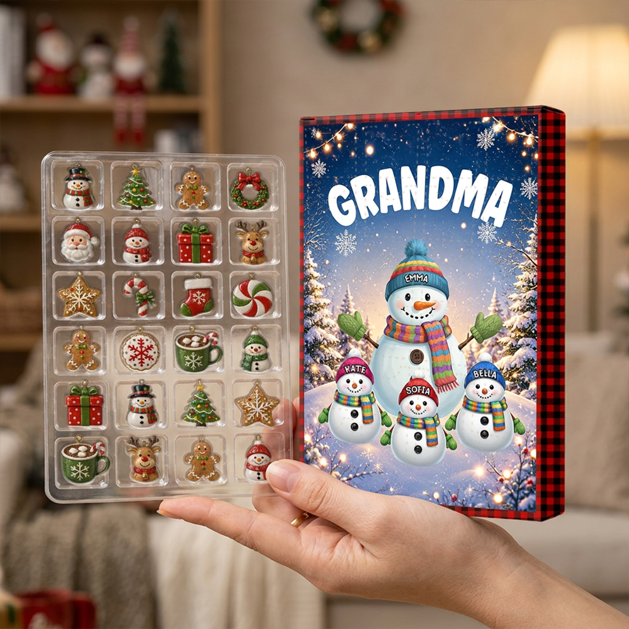 My Fav People Call Me Grandma Christmas - Advent Calendar Box-Box&Acrylic