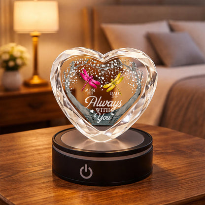 I Am Always With You Butterfly - Personalized Custom Crystal Led Light