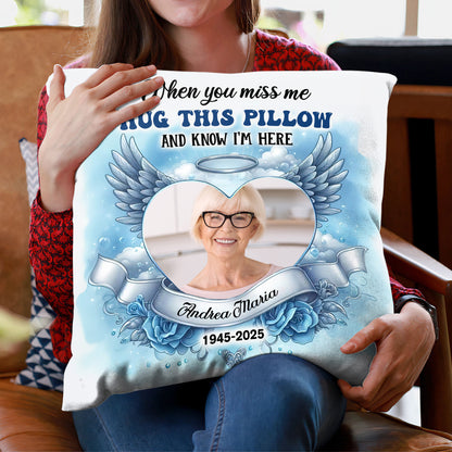 Loving Memorial Blue Sky - Personalized Custom Pillow