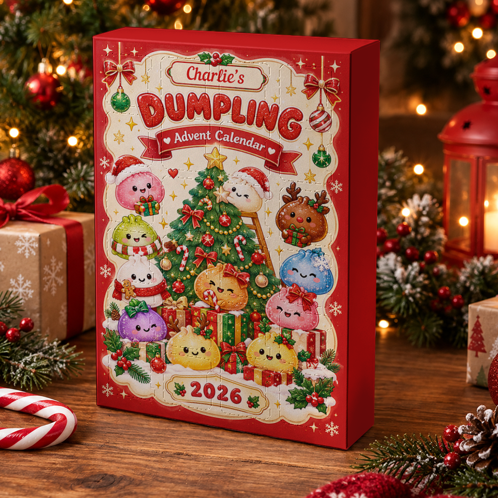 Dumpling Advent Calendar 2026 24 Day Christmas Countdown Box With Cute Figurines - Advent Calendar Box-Box&Acrylic
