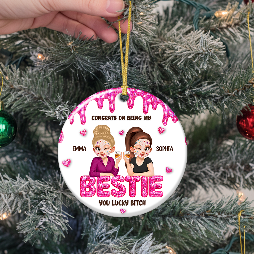Congrats My Sister Merry Christmas - Real 3D Relief Ornament