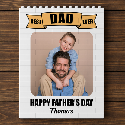 Best Dad Cutsom Photo Building Blocks for Dad - Father's Day Gifts