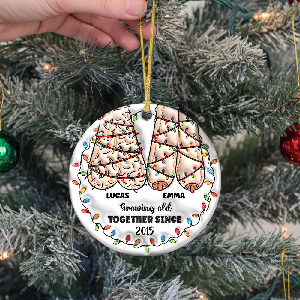 I Want To Grow Old With You - Real 3D Relief Ornament