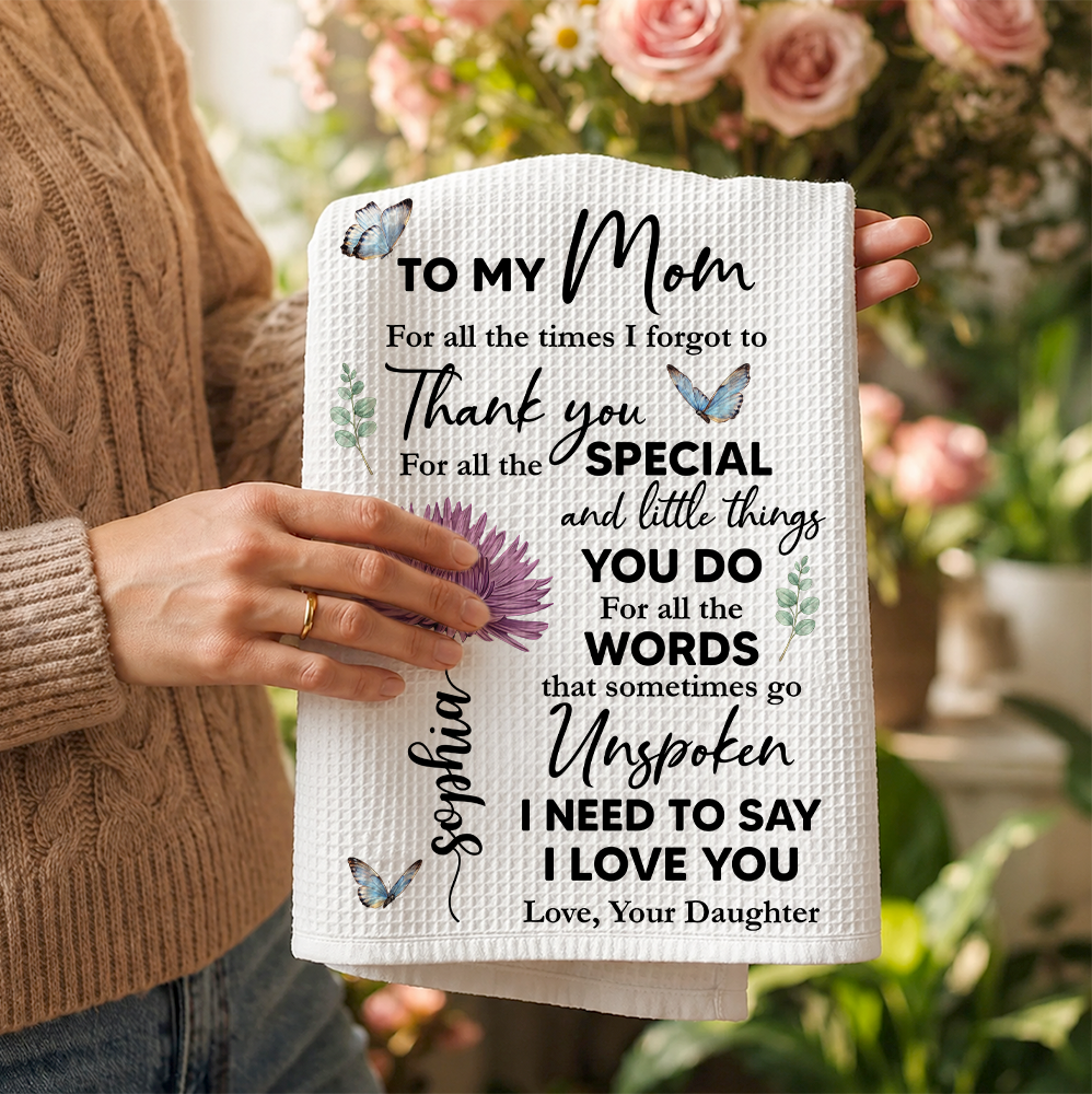 Special Mom Special Love - Personalized Kitchen Towel