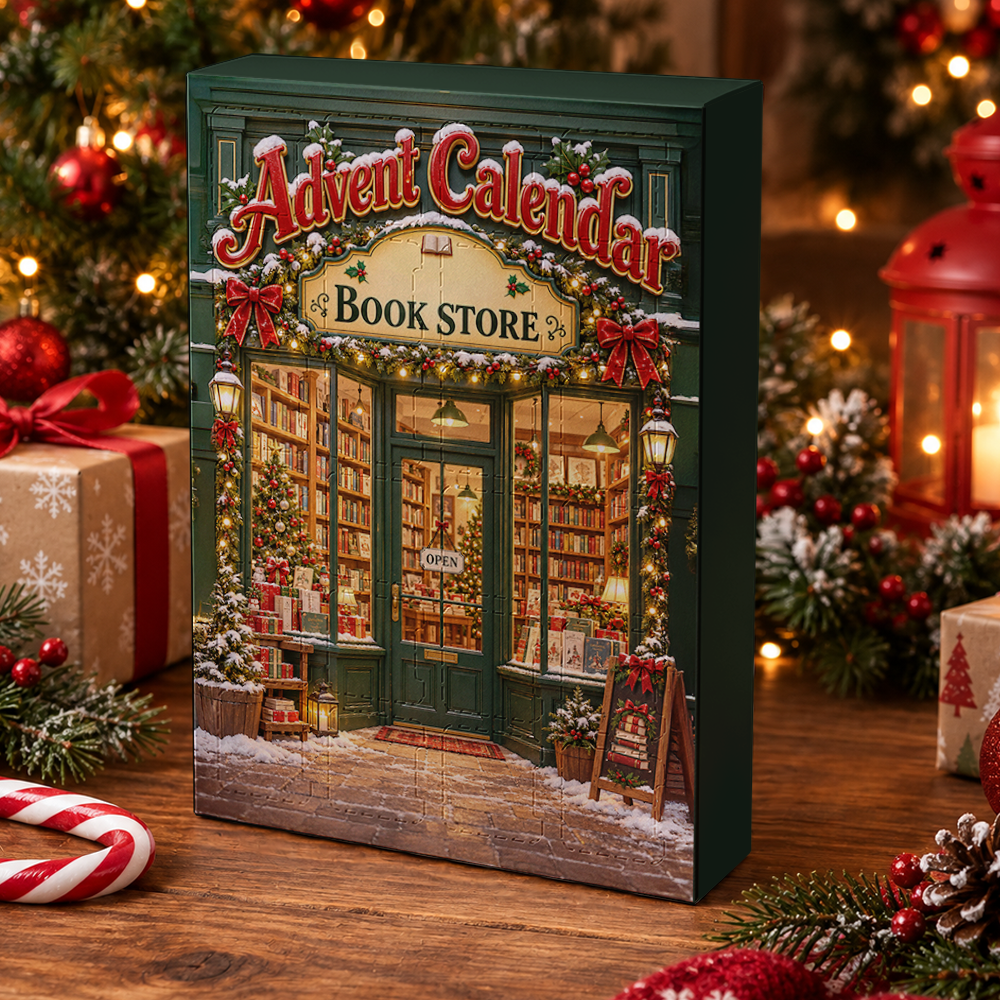 Merry Christmas Book Lover Advent Calendar 2026 - 24 Day Christmas Countdown Box With Cute Figurines - Advent Calendar Box-Box&Acrylic