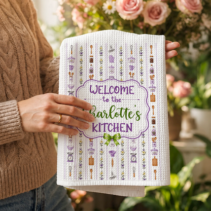 Kitchen, Kitchen Towel, Gift For Mom and Cooking Lovers - Personalized Kitchen Towel