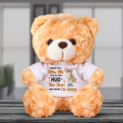 Memorial Flower Dog - Personalized Custom Teddy Bear Plush