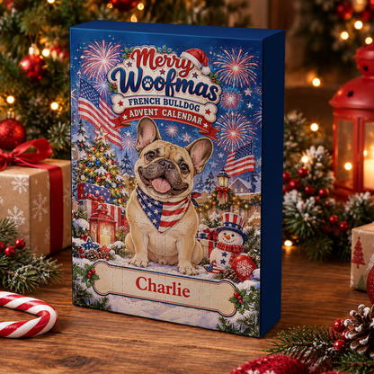 Merry Pugmas Advent Calendar 2026 24 Day Christmas Countdown Box With Cute Figurines - Advent Calendar Box-Box&Acrylic