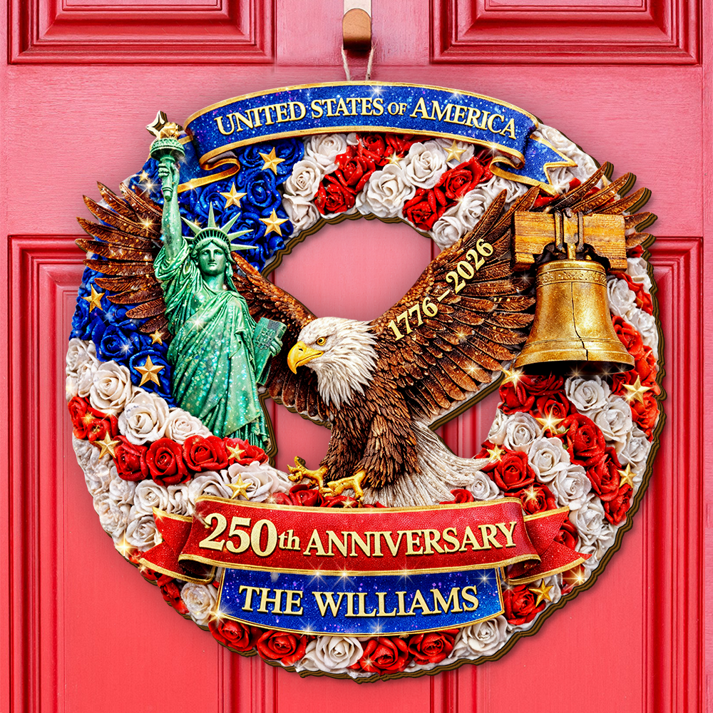 Custom Wood Sign - Personalized America 250th Anniversary Gifts