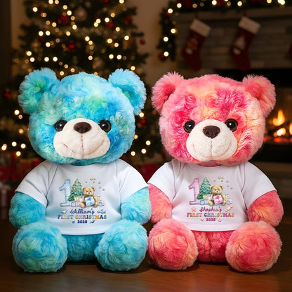 Premier Noël - Ours en peluche personnalisé
